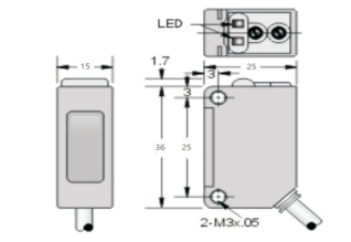 24V粉尘防爆 S30小方型漫反射光电(图1)