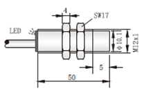 8.2V本安 M12电感式防爆接近开关(图2)